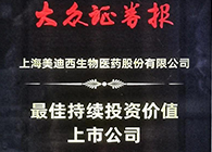 【美·记闻】ag尊龙登陆入口z6mg荣获“最佳持续投资价值上市公司”、“金牌董秘”两项大奖！